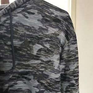 Free People Camo Burnout Zip Up Sz M